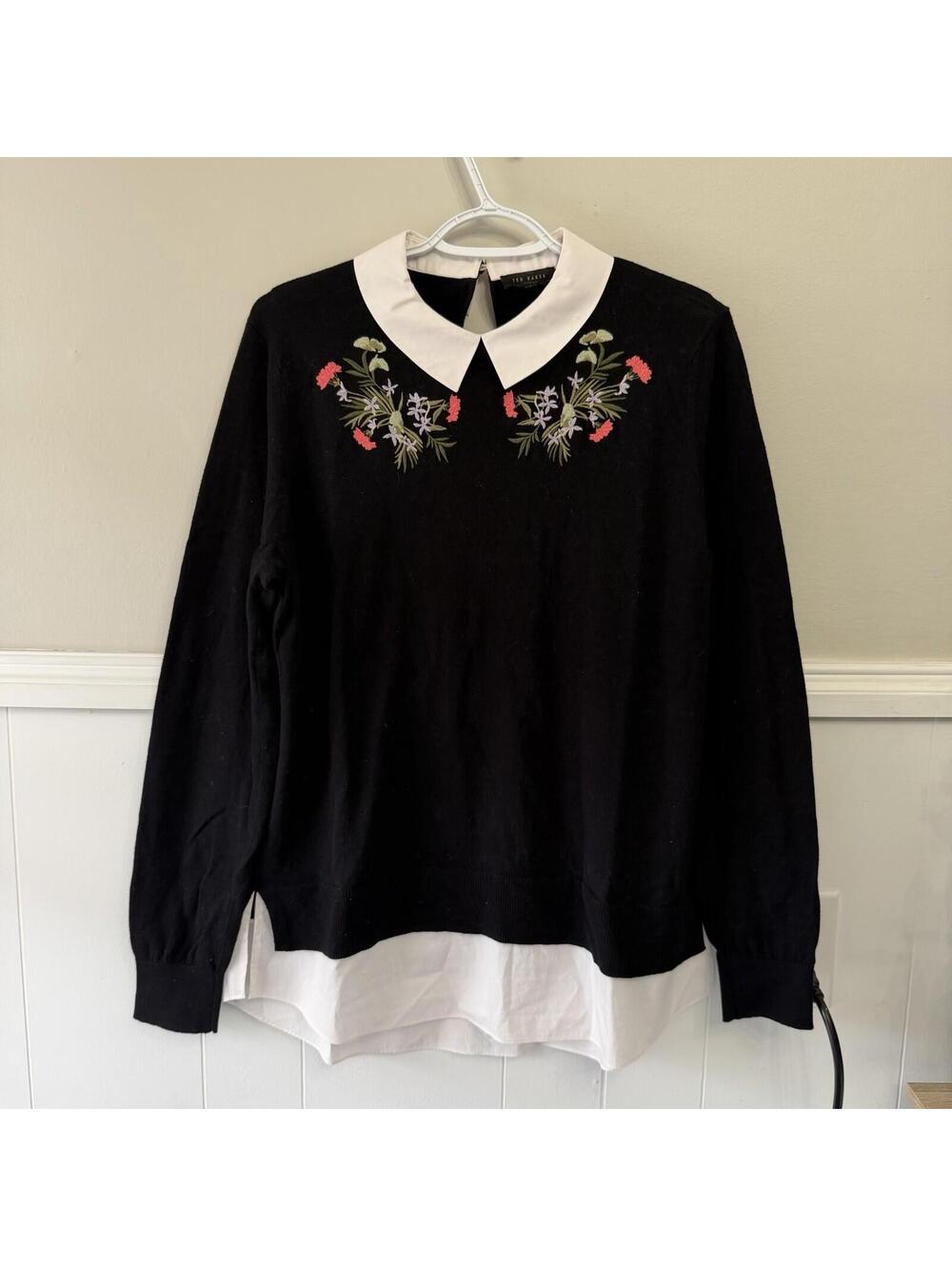 Ted Baker Natiley Highland Mock 2-Piece Sweater Sz 3 US M/8